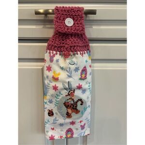 Crochet Top Kitchen Towel-Tiger